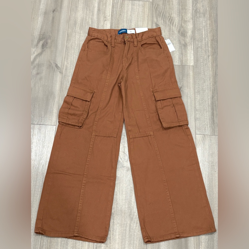 🆕 Old Navy Girl Rust Cargo Pants Size 12